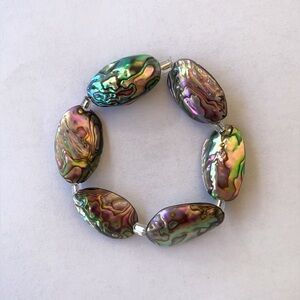 Abalone Shell Bracelet | Handmade Stretch Bracelet